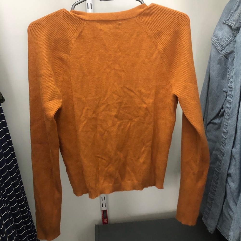 Button-Up Rust Cardigan - Picture 2 of 2